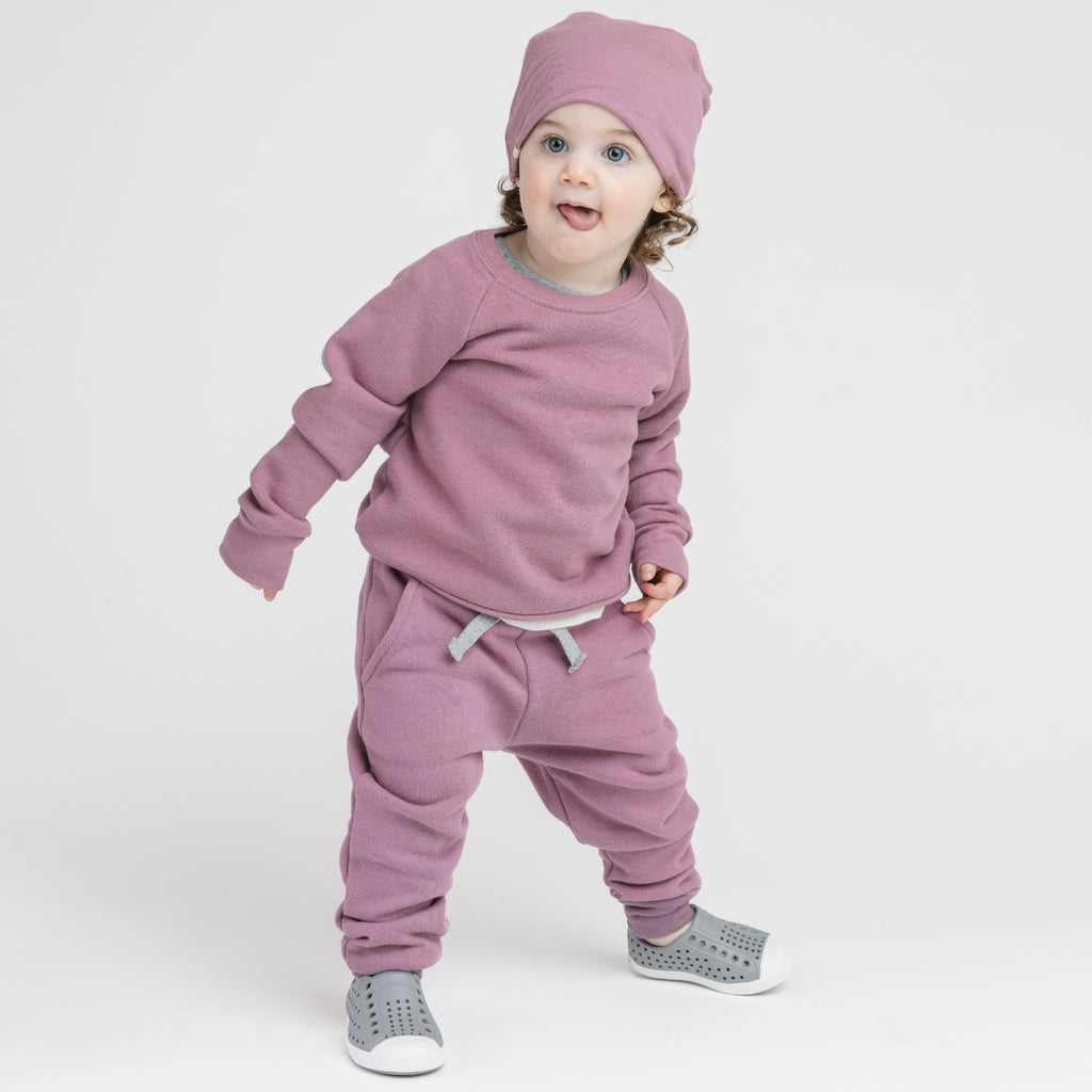 Cozy Crew Raglan - Sweatshirts - Boysenberry - 12-18 months - mini mioche