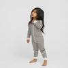 Dreamy Long Sleeve Sleeper - Pajamas - Natural Stripe - 0-3 months - mini mioche