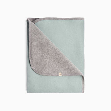Baby Blanket - Blanket - Ocean and Heather Grey - 0-3 - mini mioche