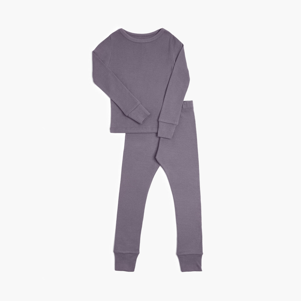 Dreamy Long Sleeve Pajama Set - Pajamas - Vintage plum - 4 - mini mioche