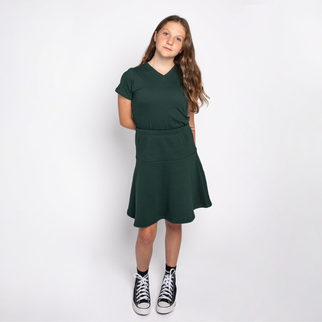 Flared Skirt - Skirts - Pine - 12-18 - mini mioche