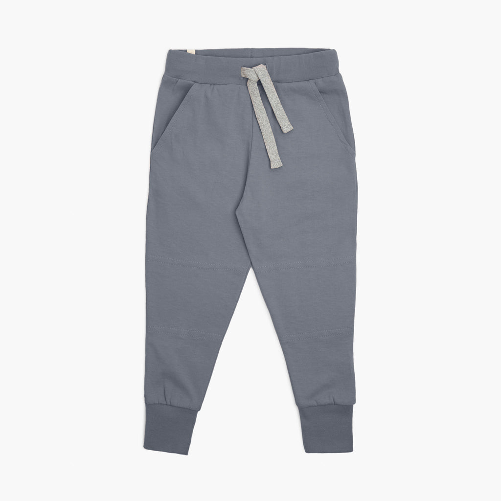 Jersey Skinny Sweats - Sweatpants - Slate Blue - 3-6 months - mini mioche