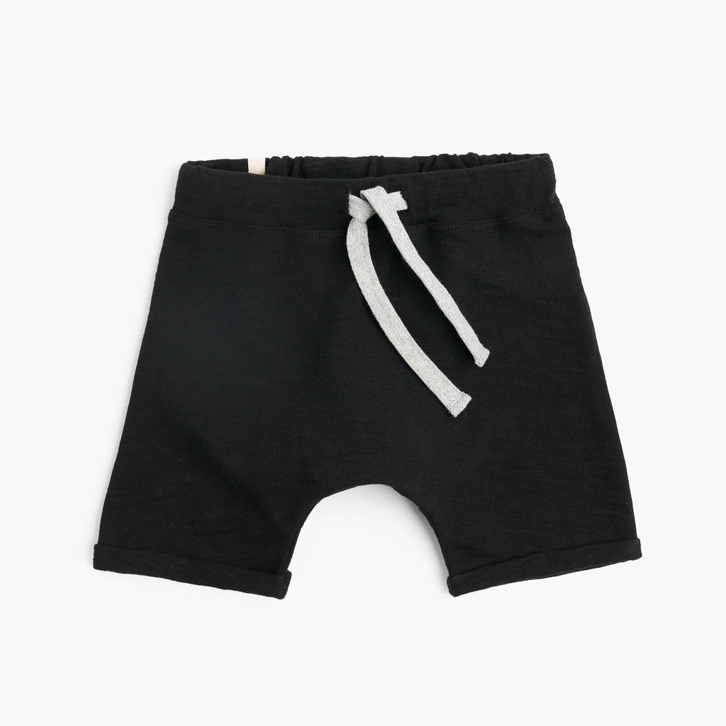 Mod Slouchy Shorts - Shorts - Black - 3-6 months - mini mioche