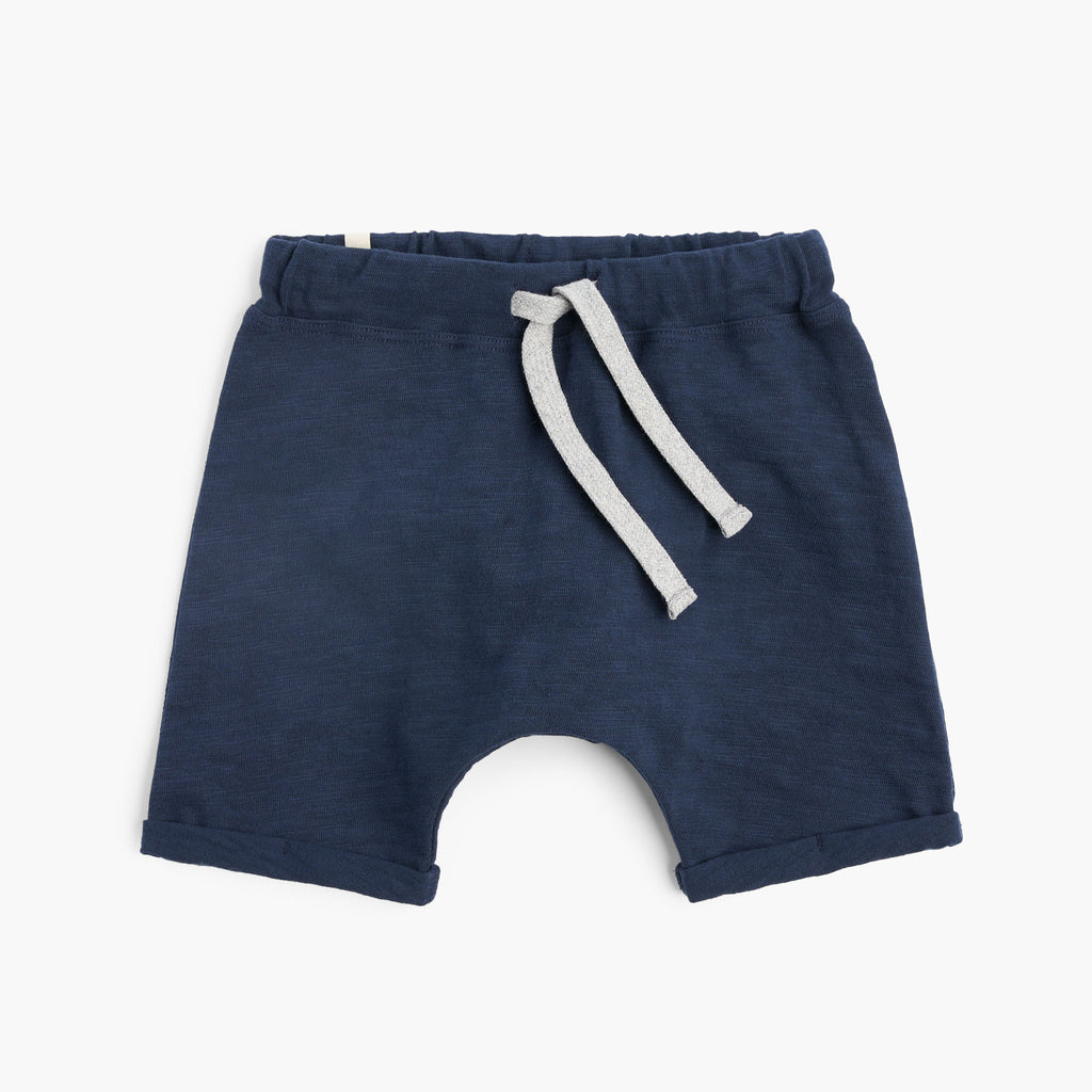 Mod Slouchy Shorts - Shorts - Navy - 3-6 months - mini mioche