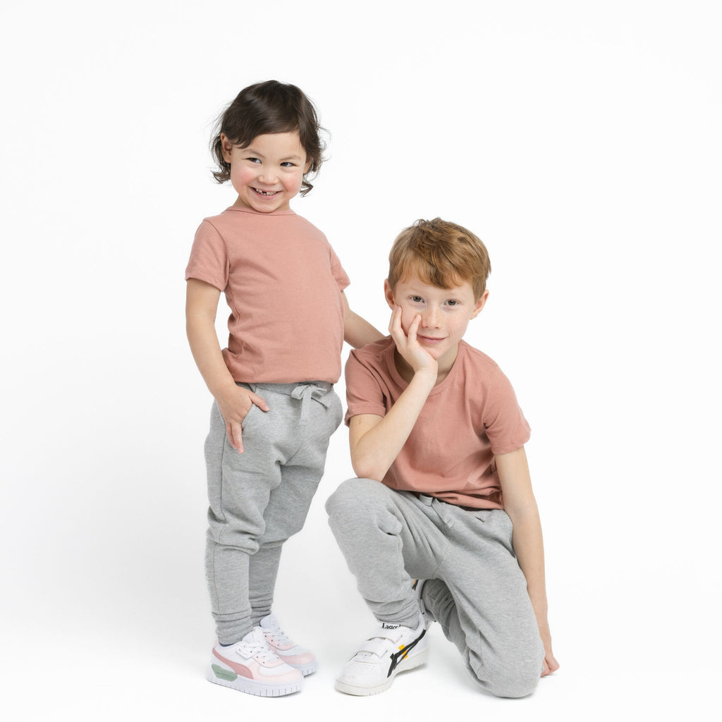 Short Sleeve Tee - Short Sleeve Tees - Clay Pink - 3-6 months - mini mioche