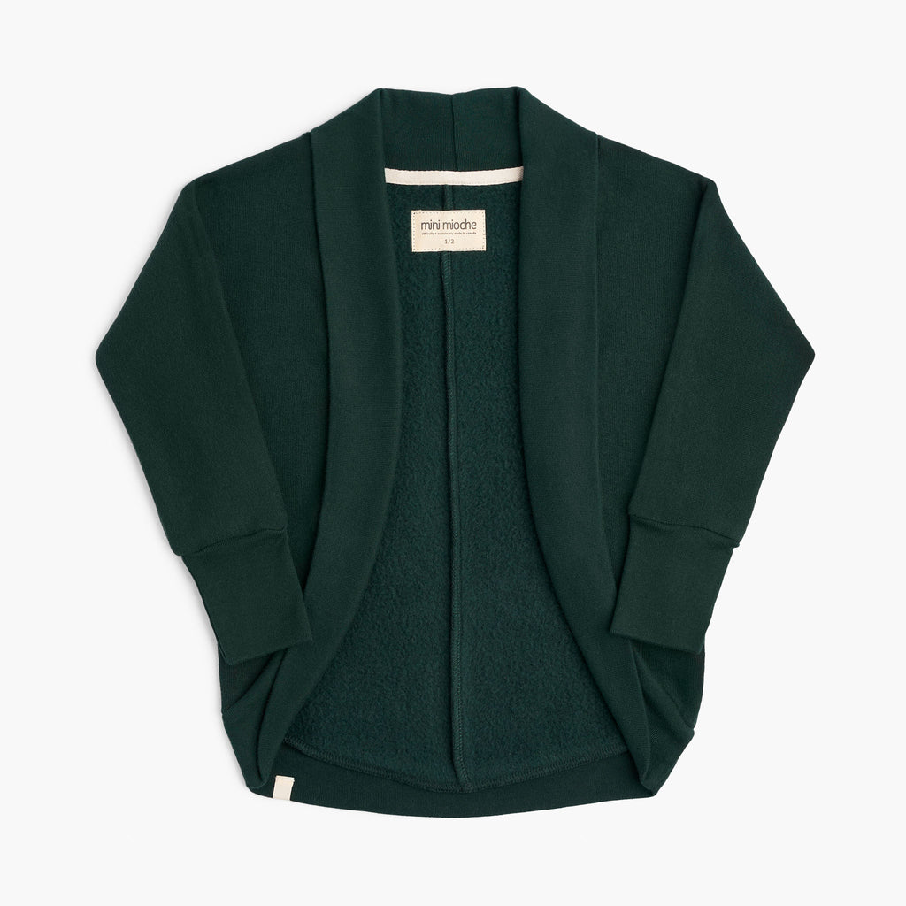 Sweatshirt Cardi - Cardigans - Pine - 12-18 - mini mioche