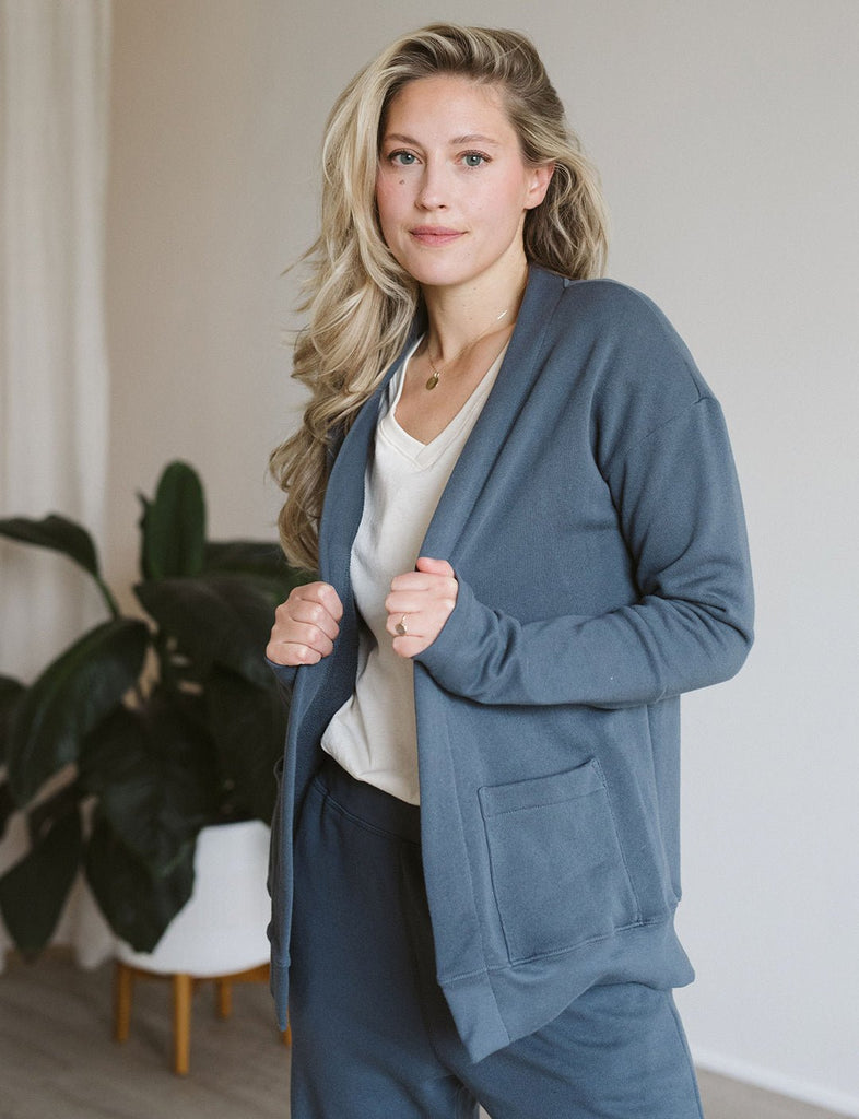 The Women's Relaxed Cardi - Adult Tees + Tops - Dusk - XS - mini mioche