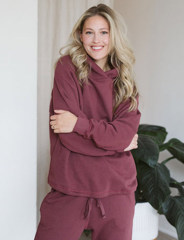 The Women's Relaxed Hoodie - Adult Hoodies - Dark Clay - XS - mini mioche