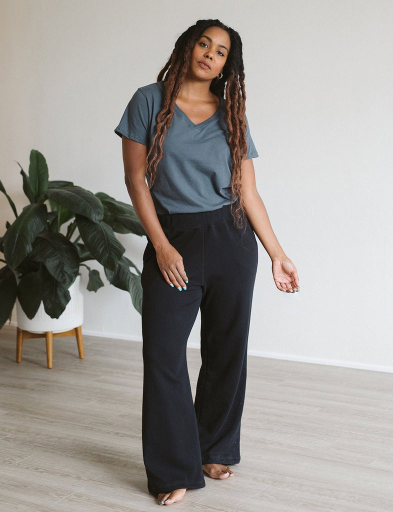 The Women's Wide Leg Pant - Adult Pants - Black - XS - mini mioche