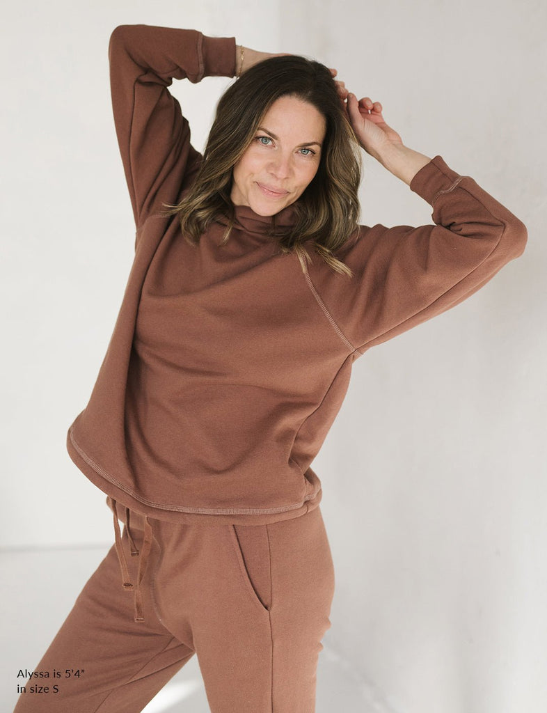 The Women's Relaxed Hoodie - Adult Hoodies - Brick - XS - mini mioche