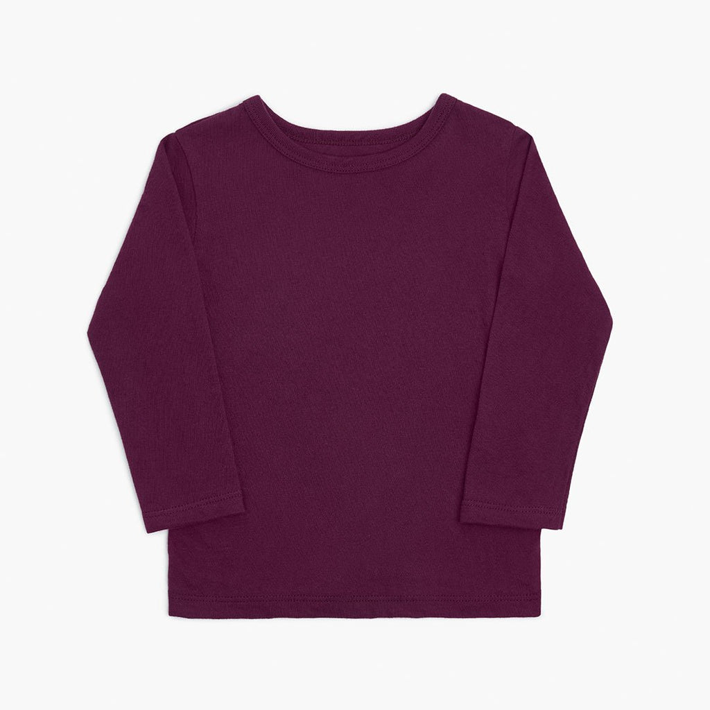 Long Sleeve Tee - Long Sleeve Tees - Berry - 3-6 - mini mioche