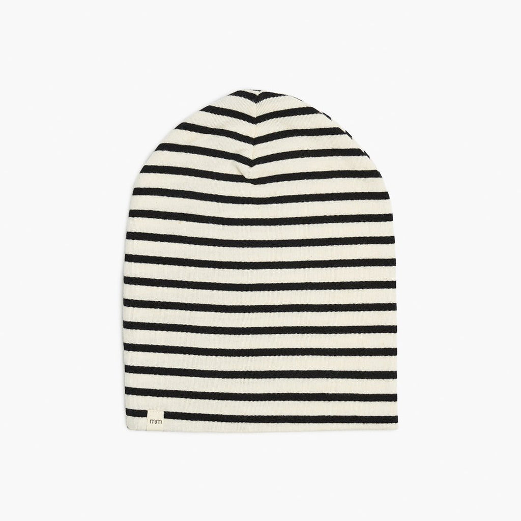 Slouchy Beanie - Hats - Natural Stripe - 4 - mini mioche