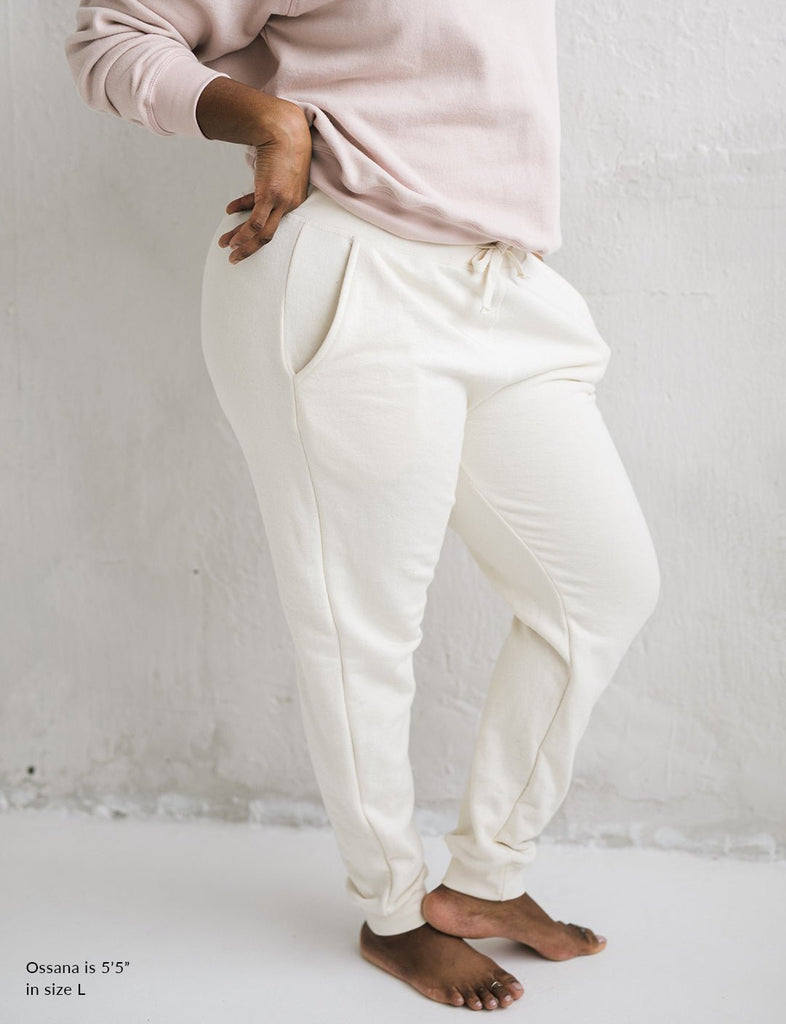 The Women's Essential Sweatpant - Adult Pants - Natural - XS - mini mioche