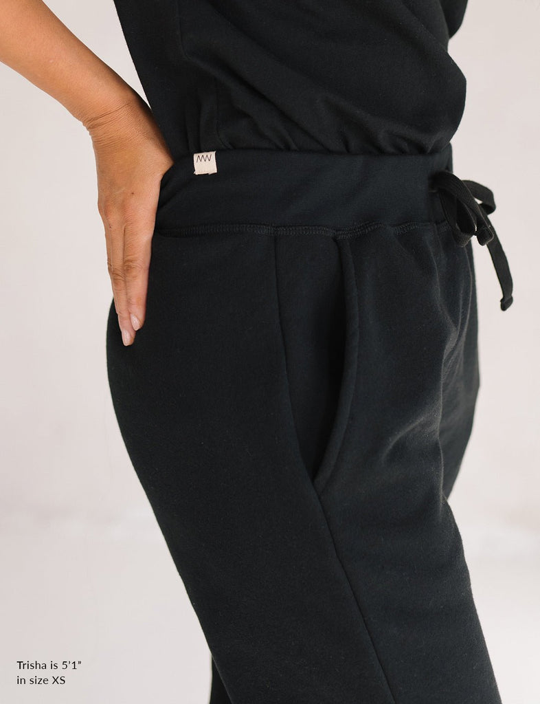 The Women's Essential Sweatpant - Adult Pants - Black - XS - mini mioche