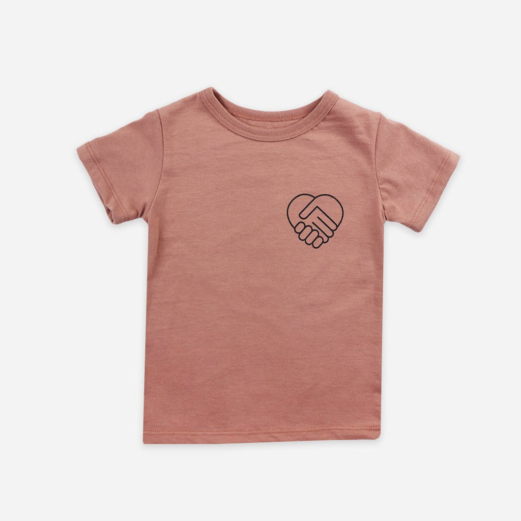 KHC x Kids Help Phone Pink Shirt Day Tee - Short Sleeve Tees - Clay Pink - 12-18 - mini mioche